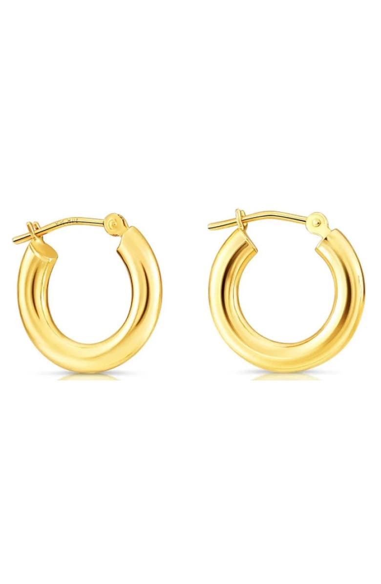 A&M 14K Gold 15mm Chunky Hoop Earrings, Main, color, Yellow