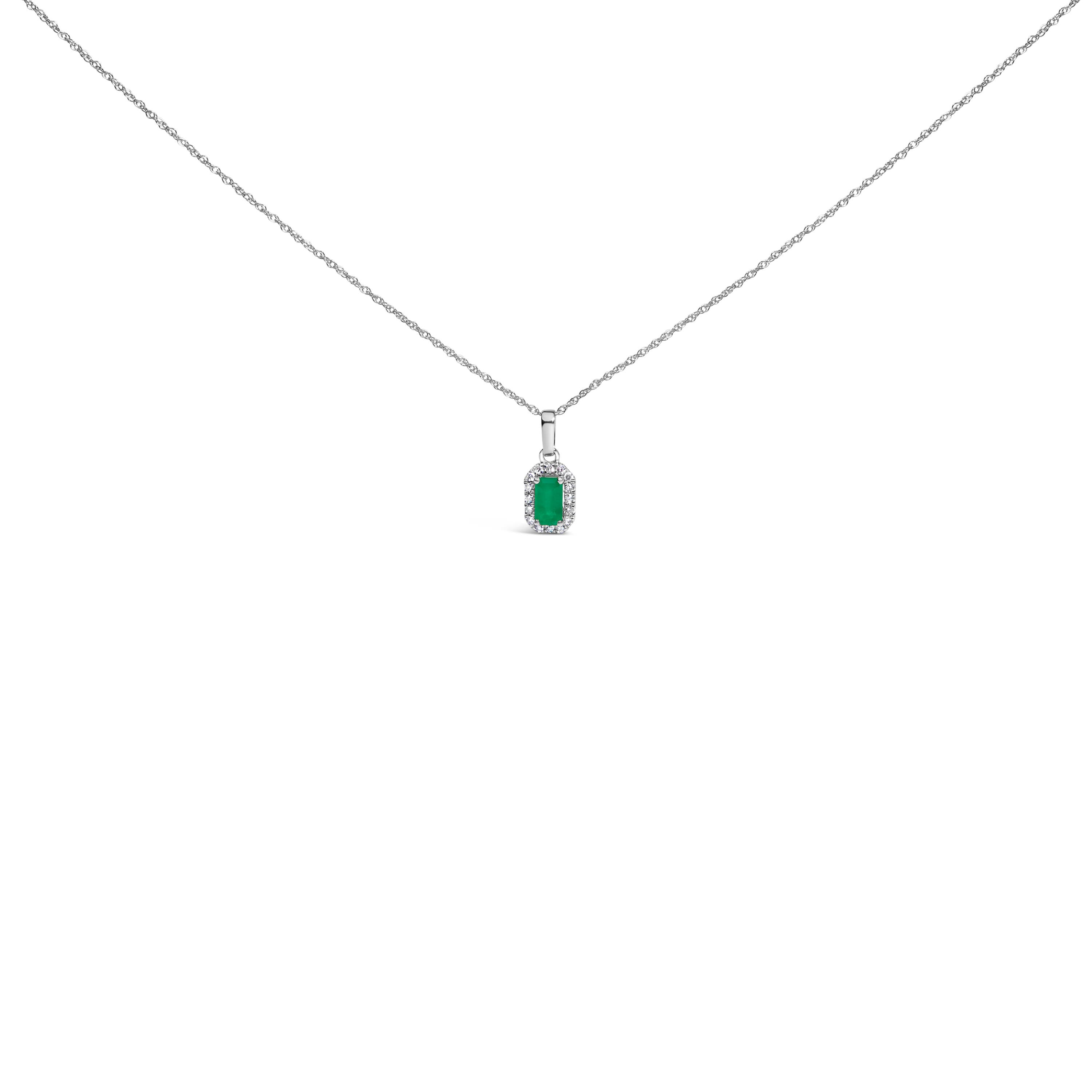 Green Emerald | White