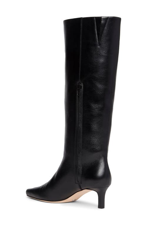 Shop Paige Ansley Kitten Heel Knee High Boot In Black
