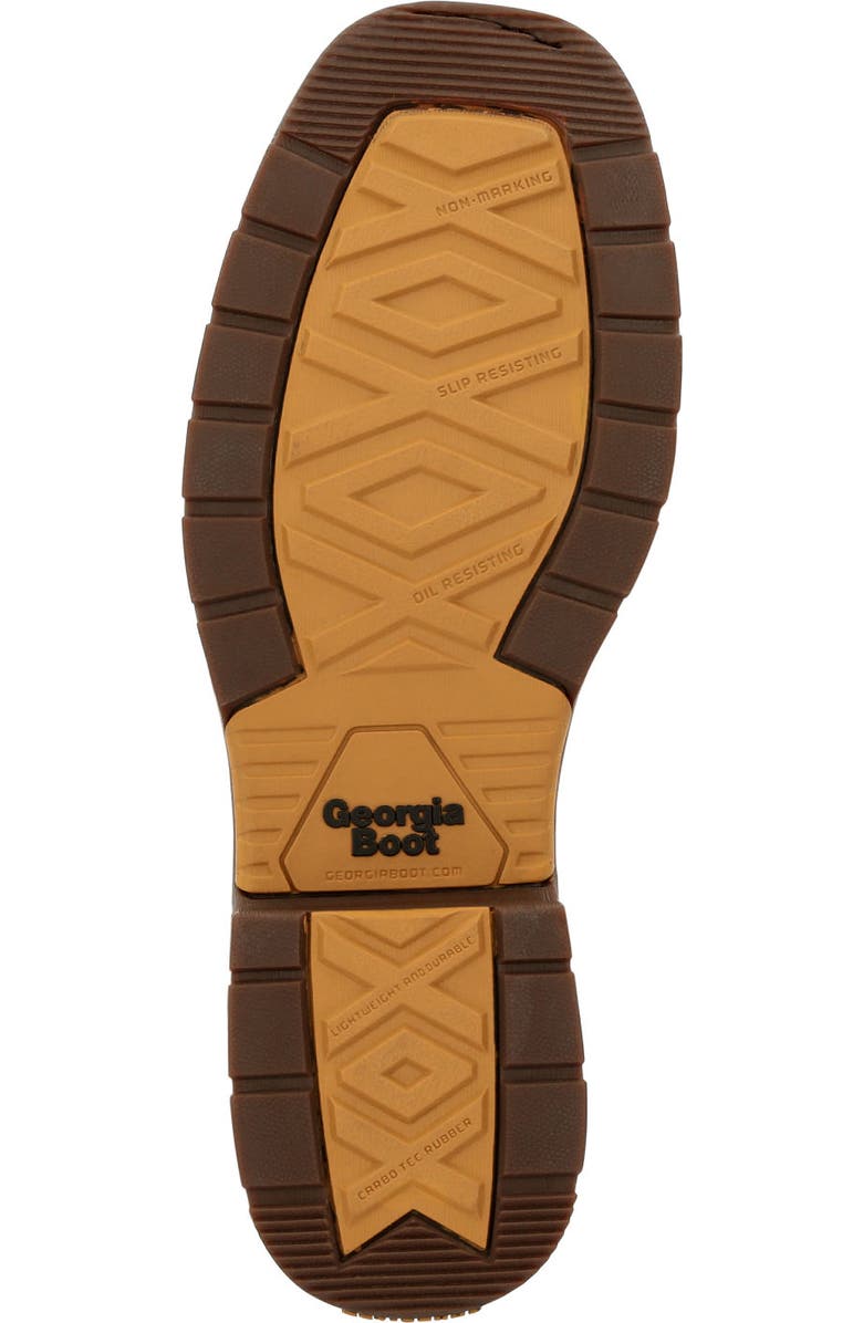 Georgia Boot Carbotec Lt Waterproof Chelsea Work Boot, Alternate, color, Brown