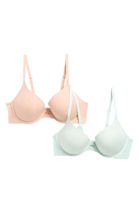 2-Pack Micro Logo Band Lift Bras