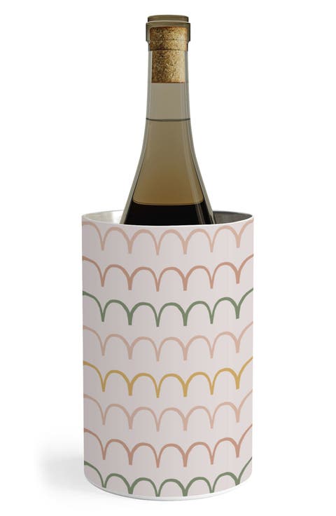 Abstract Waves Stainless Steel Wine Chiller