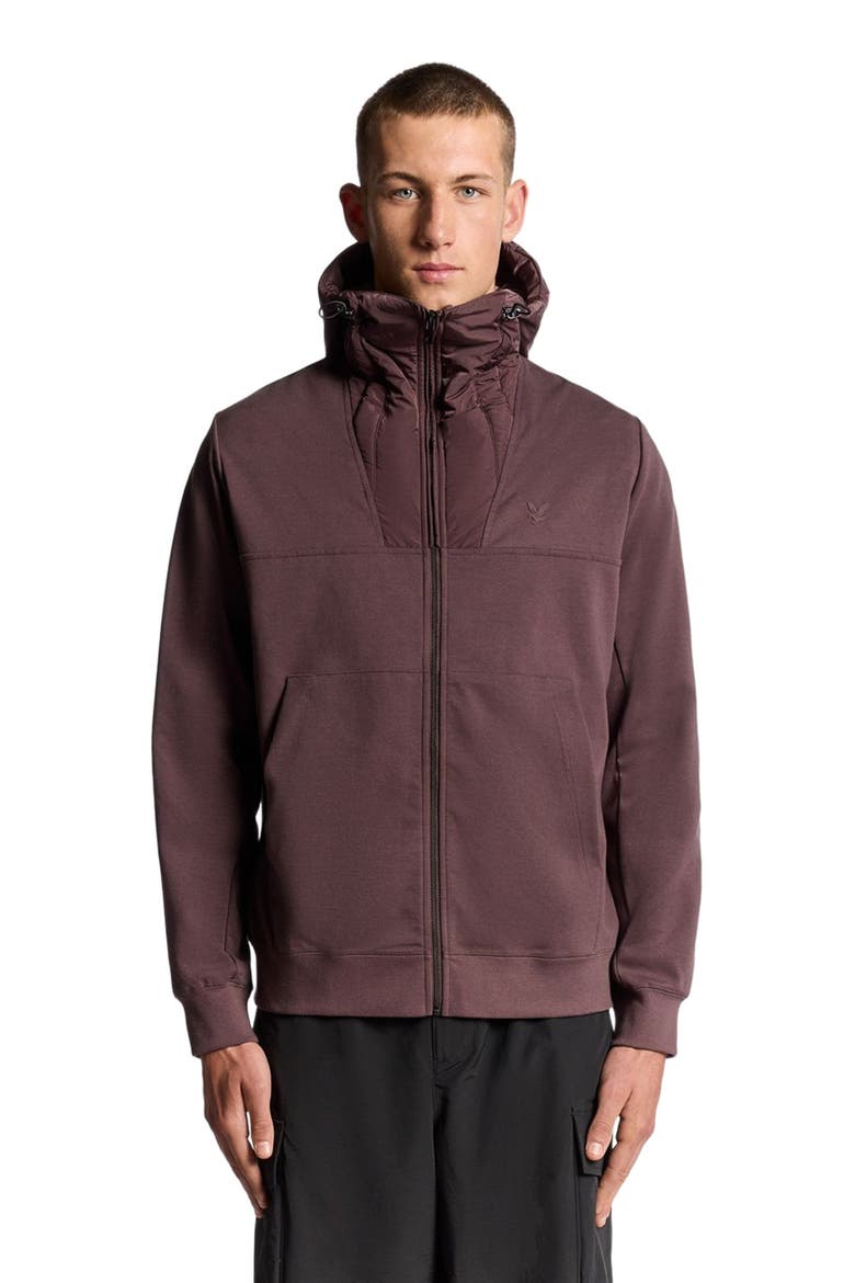 Panelled Hybrid Jacket, Alternate, color, Espresso