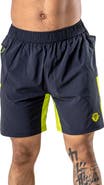 Maceoo Athletic Neon Stripe Shorts