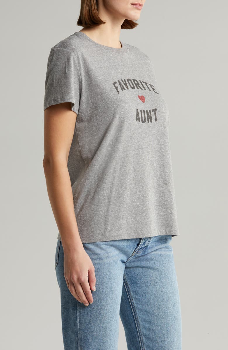 Favorite Daughter Favorite Aunt T-Shirt, Alternate, color, Heather Grey