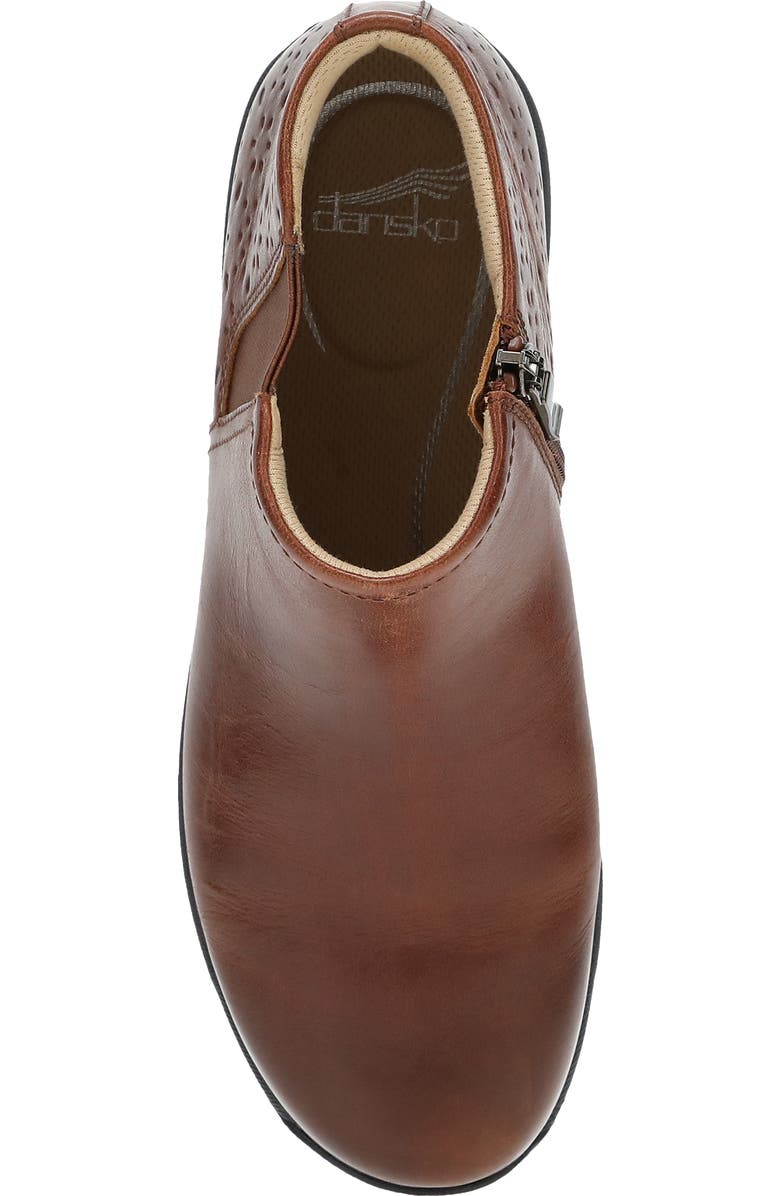 Dansko Sherry Bootie, Alternate, color, Cinnamon Waxy Burnished