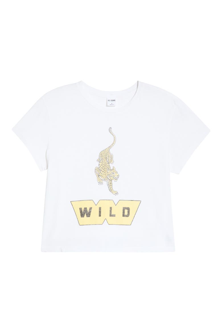 1950s Boxy Wild Graphic T-Shirt, Alternate, color, OPTIC WHITE