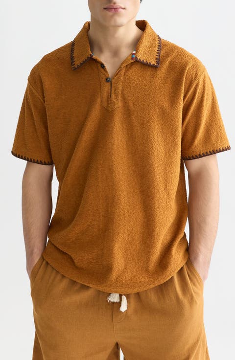 Jacquard Toweling Polo