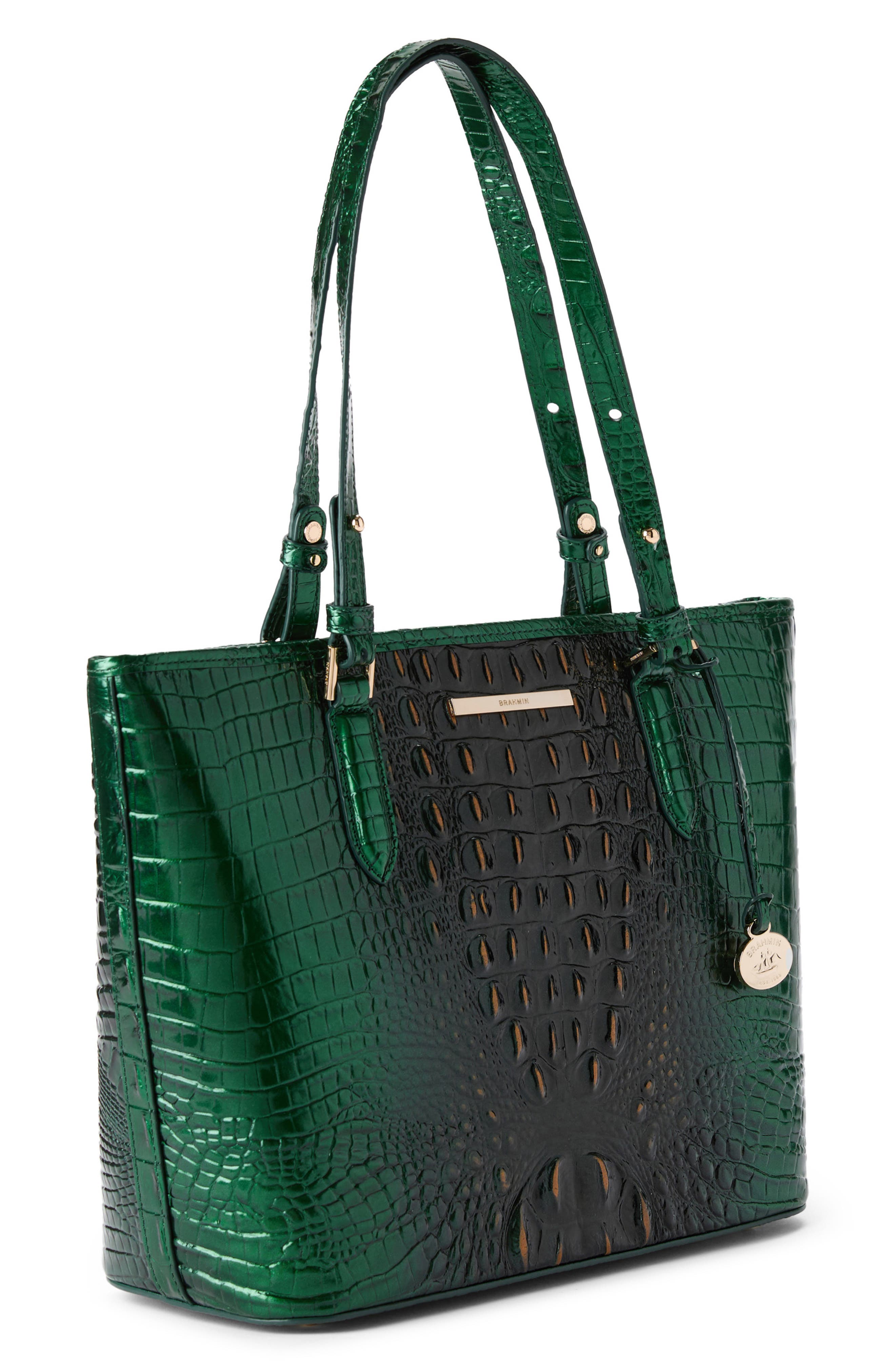 Brahmin Medium Asher Croc Embossed Leather Tote, Alternate, color, 