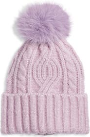 Treasure & Bond Cable Stitch Pom Beanie