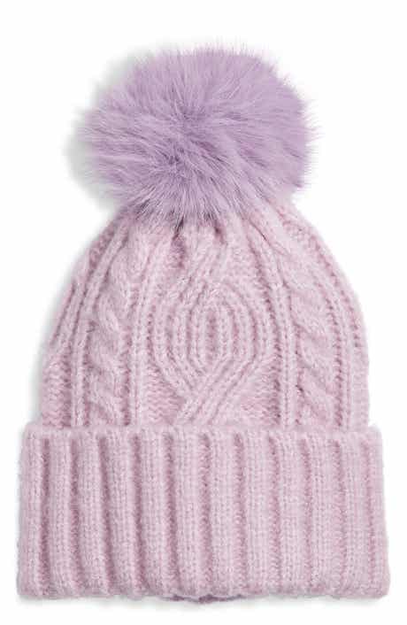Cable Stitch Pom Beanie