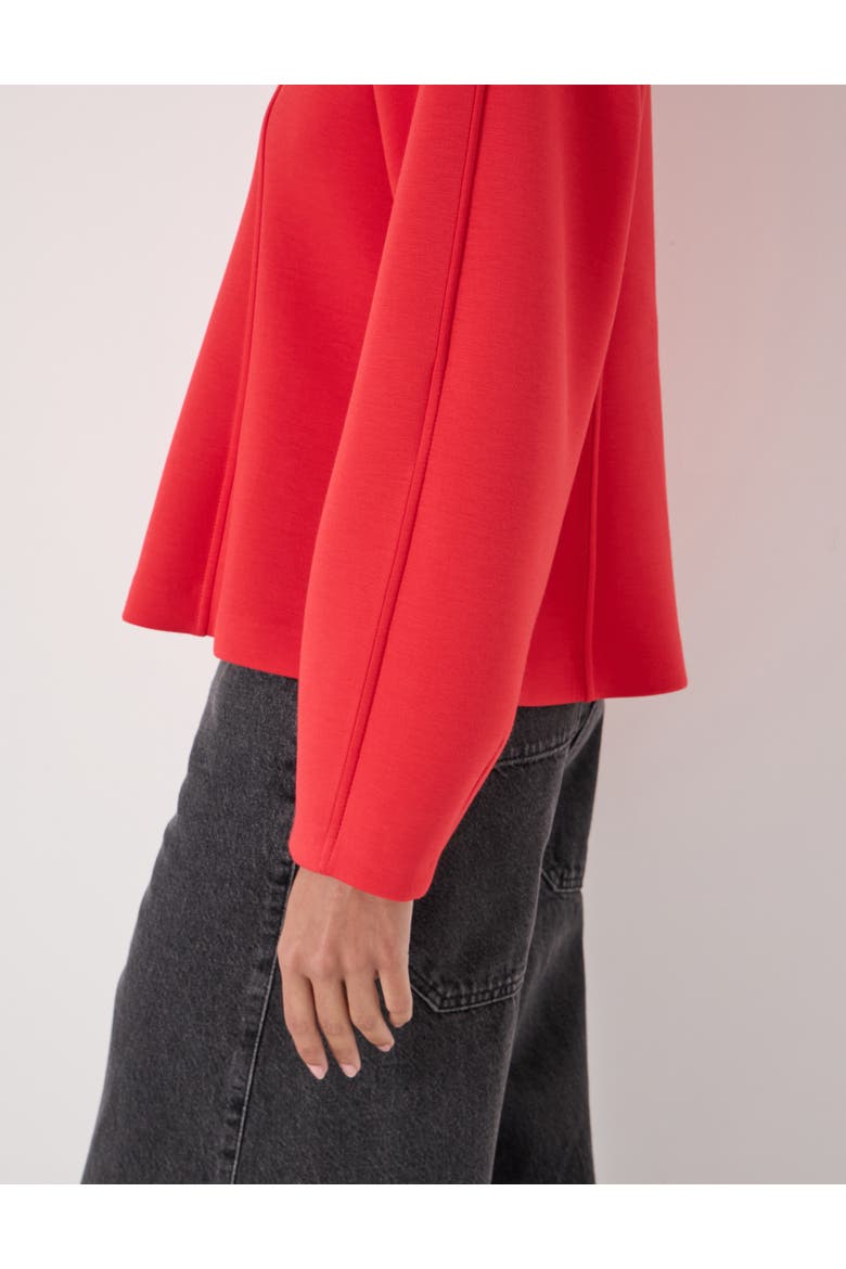 Seam Detail Smart Jersey Top, Alternate, color, Bright Red