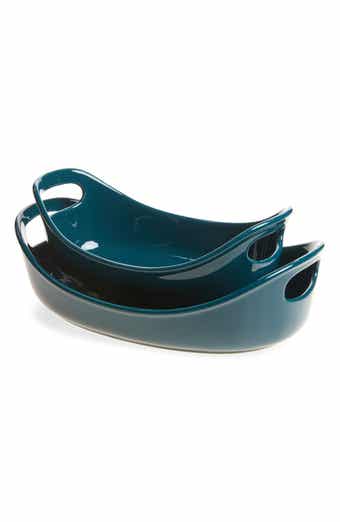 Set of 2 Ceramic Casserole Dishes