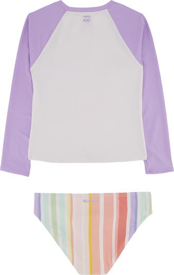 Kids' Sandy Day Rashguard Top & Bikini Bottoms Set
