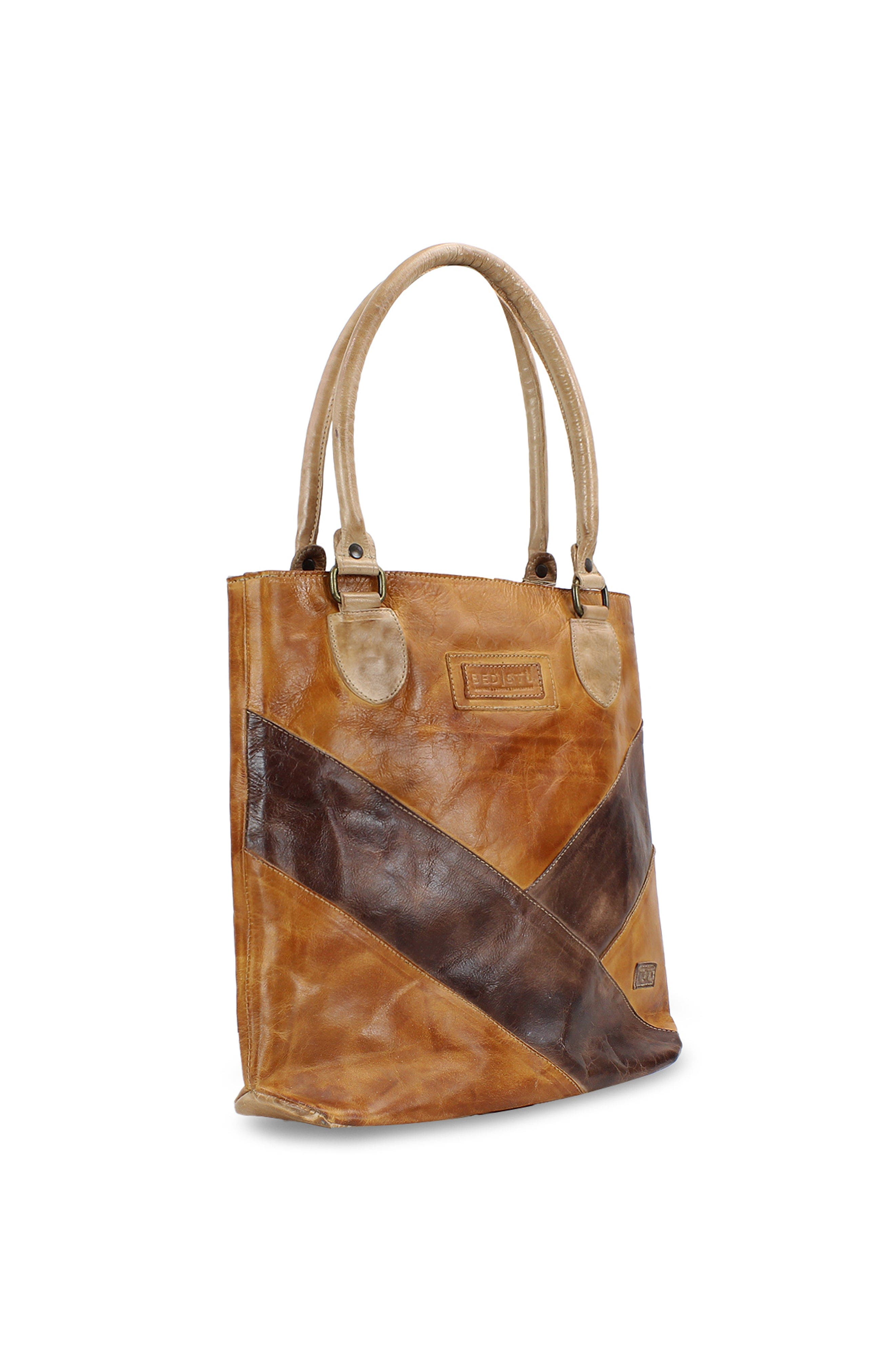 Bed Stu Italic Handbag, Alternate, color, Cafe Latte Rustic