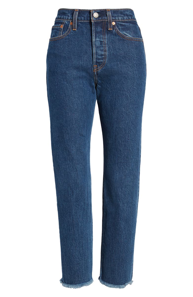 Levi's<sup>®</sup> Wedgie High Waist Ankle Straight Leg Jeans, Alternate, color, 
