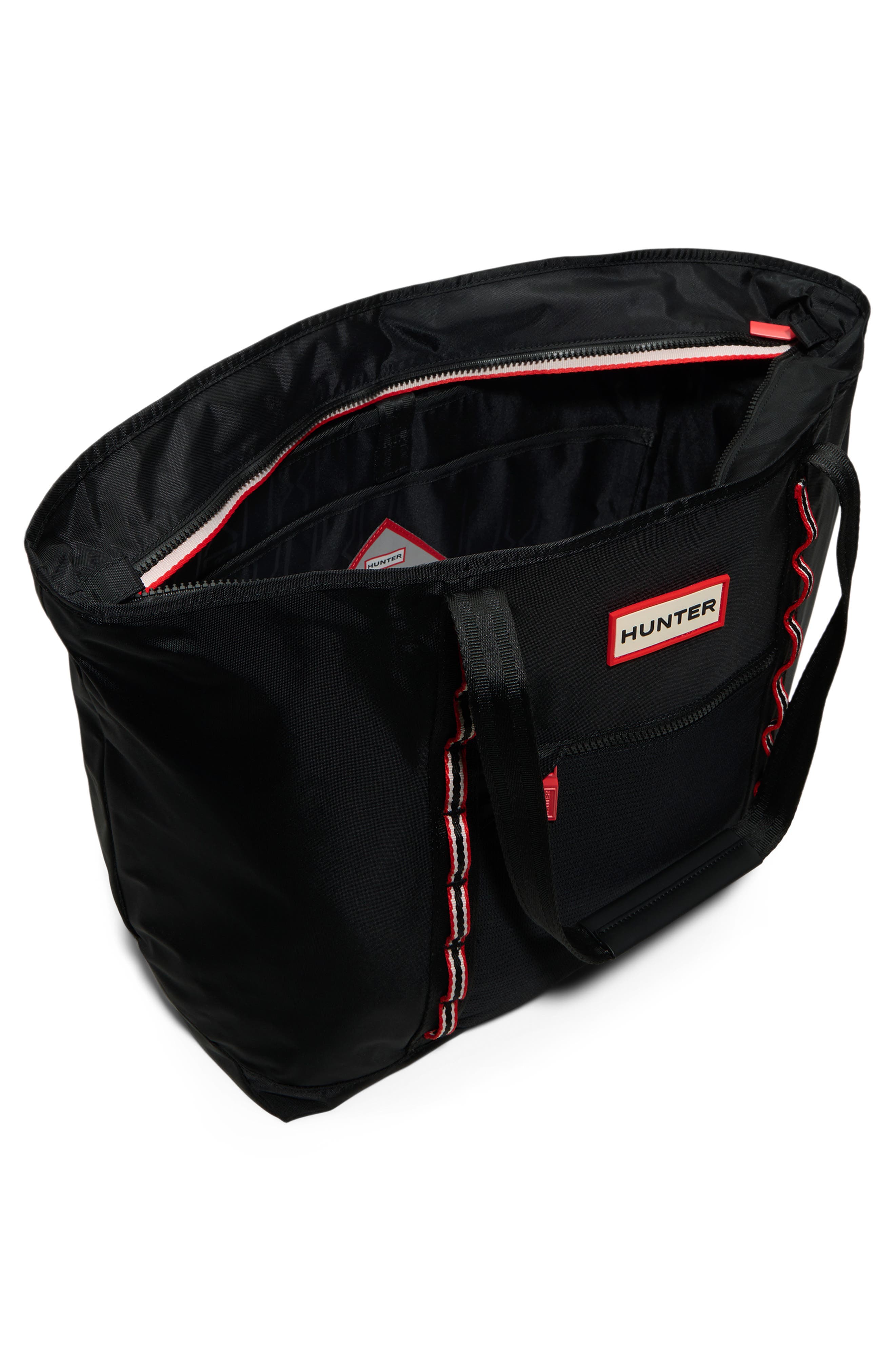 Hunter Getaway Tote, Alternate, color, Black/ Black