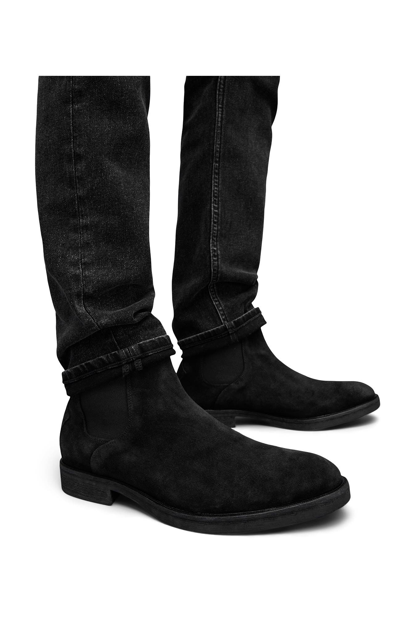 AllSaints Creed Chelsea Boot, Alternate, color, 