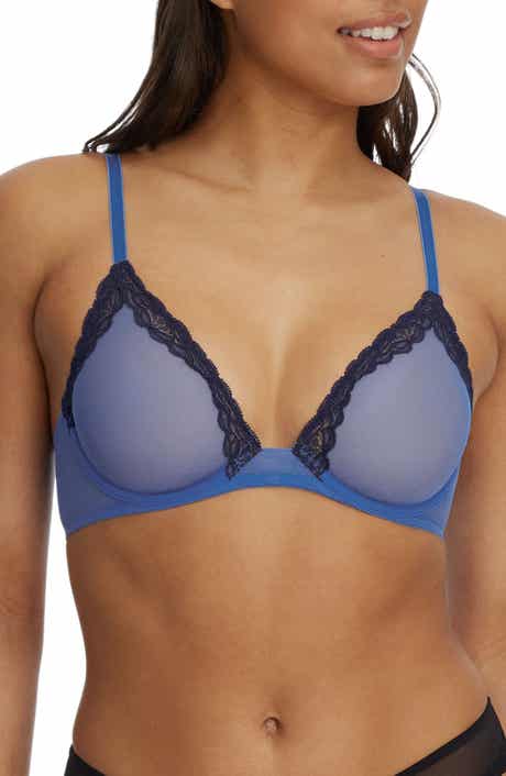 Passion Underwire Plunge Unlined Mesh Bra