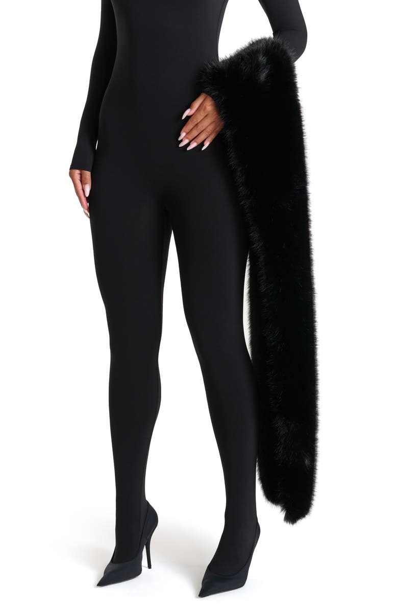 Naked Wardrobe Faux Fur Shawl, Main, color,