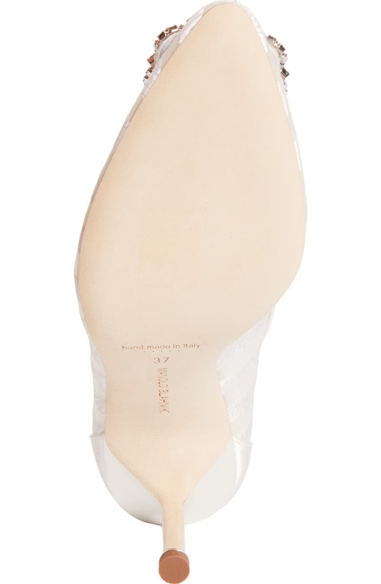 Manolo Blahnik Hangisila Pump, Alternate, color, Ivory Cream