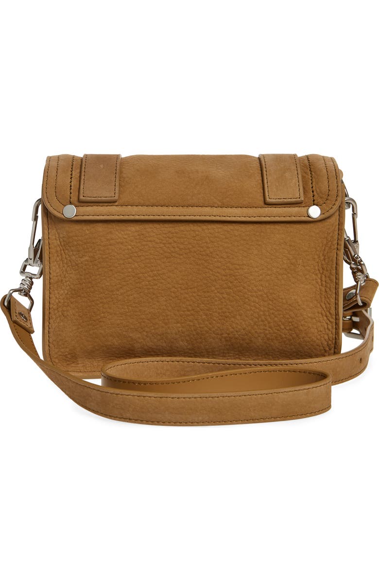 Proenza Schouler Mini PS1 Suede Crossbody Bag, Alternate, color, Tobacco