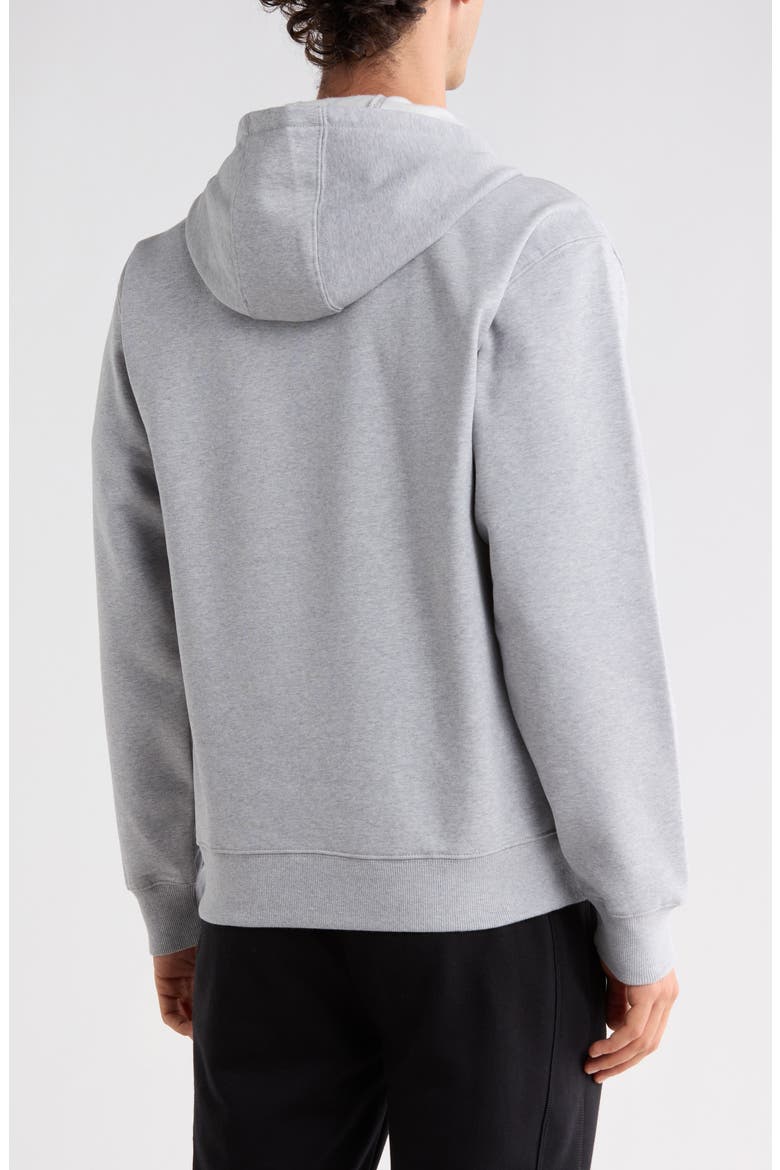 Quarter Zip Hoodie, Alternate, color, MEDIUM GRAY