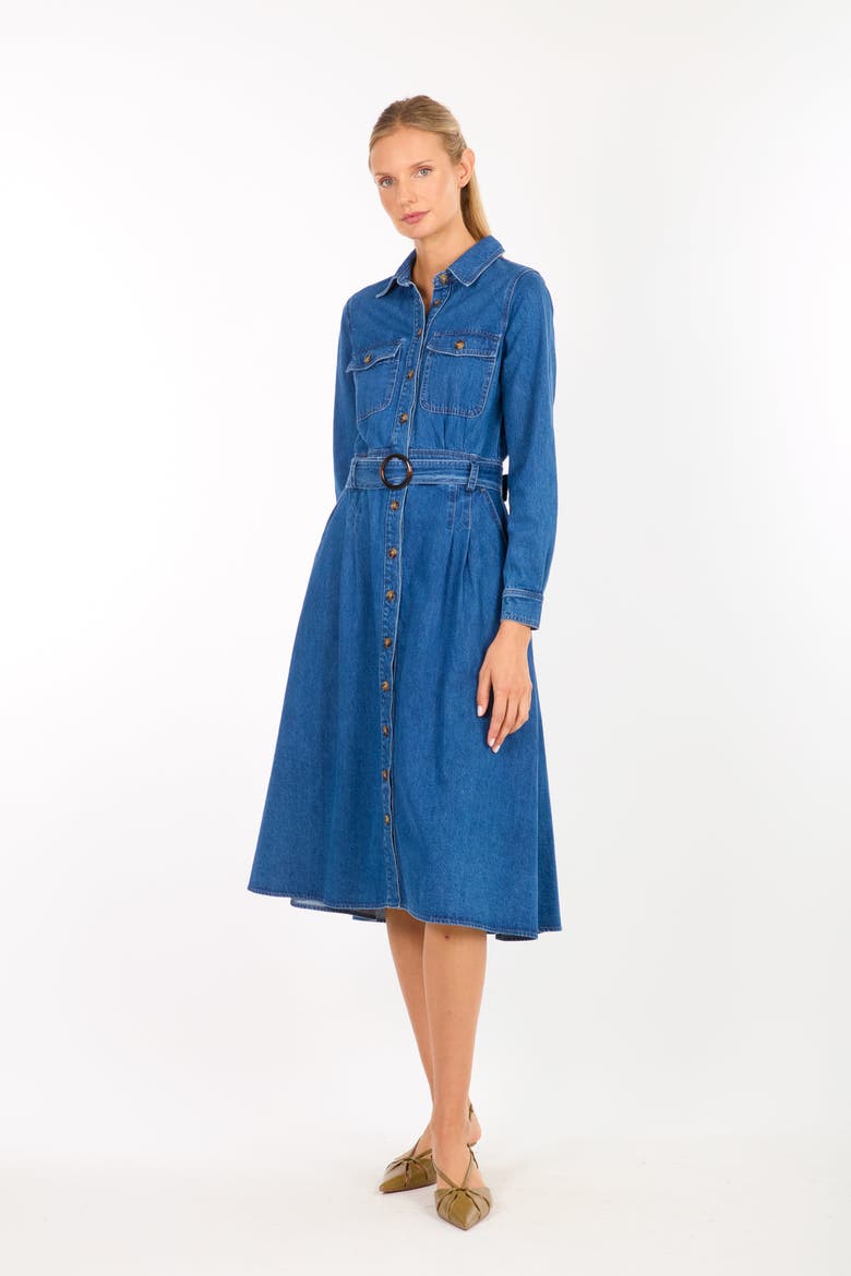 Arrowleigh Dress, Alternate, color, Denim Garment Wash