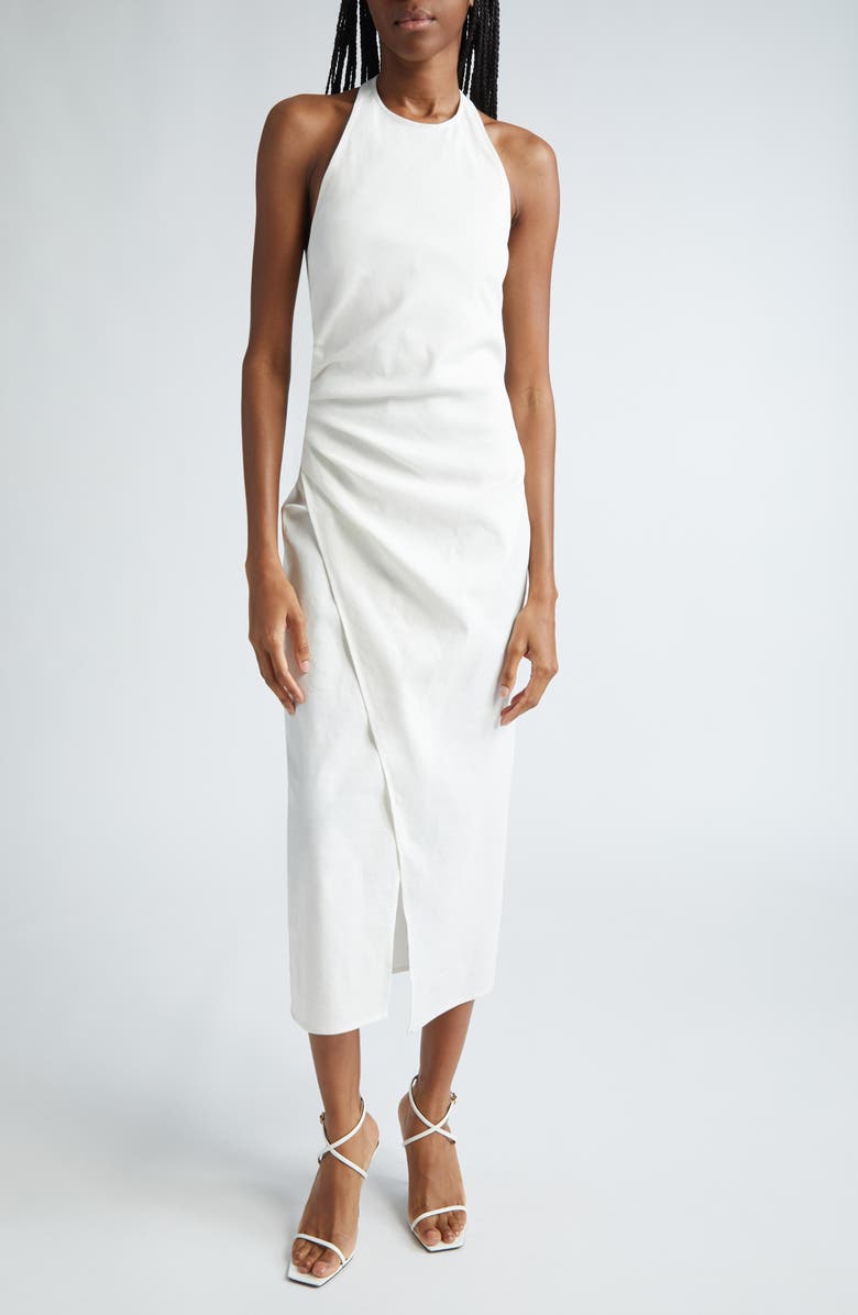 A.L.C. Sylvie Maxi Halter Dress, Main, color, White