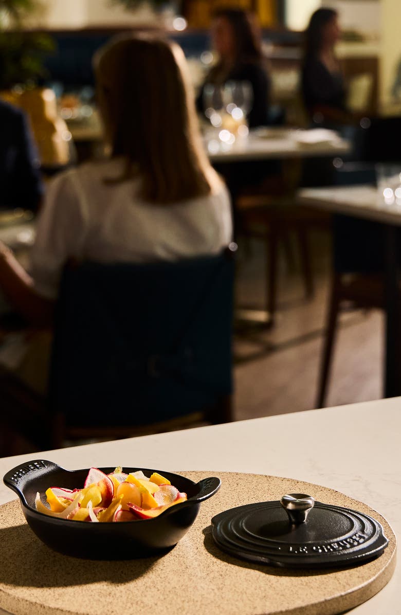 Le Creuset Gourmand Set of 4 1/3-Quart Enamel Cast Iron Braiser with Lid, Alternate, color, Matte Black