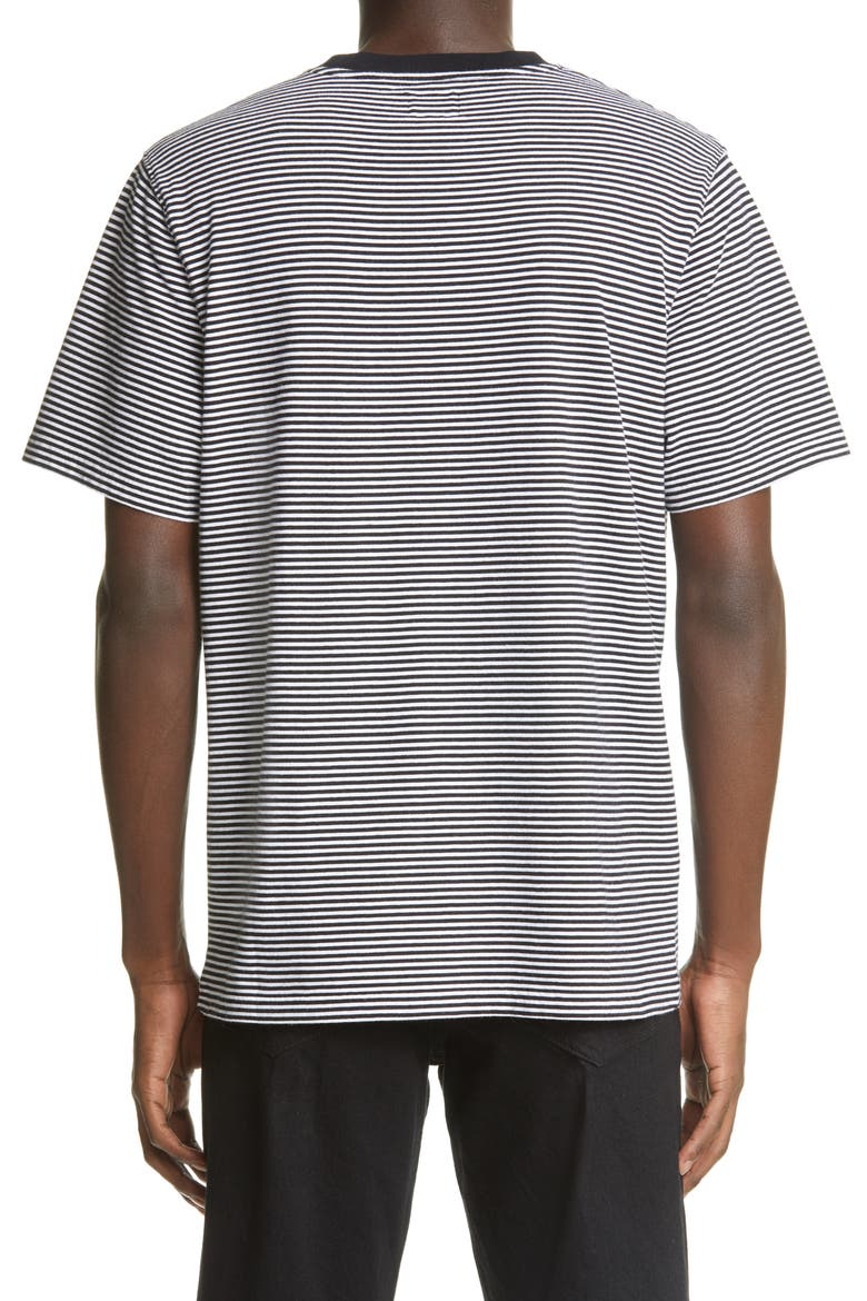 Stripe Pocket T-Shirt, Alternate, color, BLACK