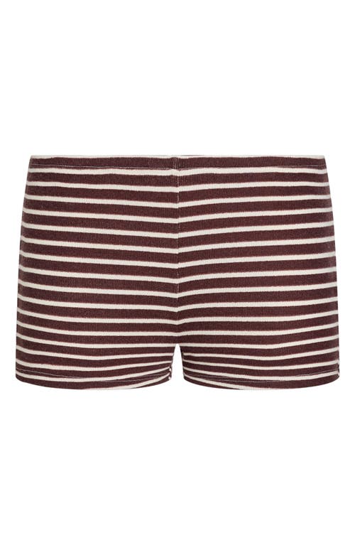 Lioness Carrie Stripe Low Rise Knit Shorts