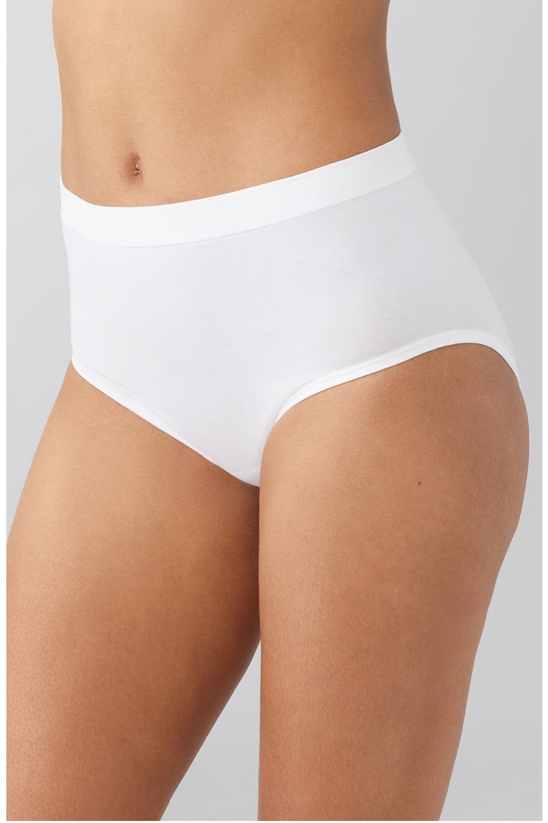 B-Smooth® Natural Briefs, Alternate, color, WHITE