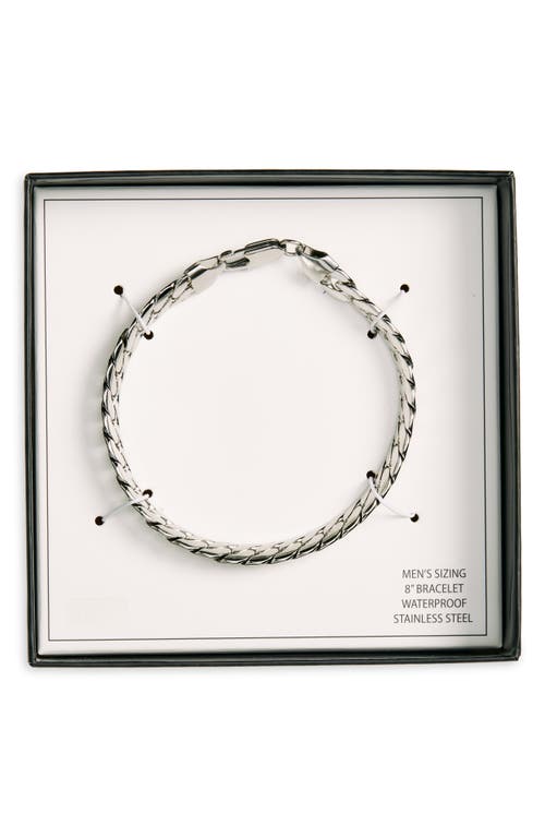 Nordstrom Rack Cuban Chain Bracelet In Silver