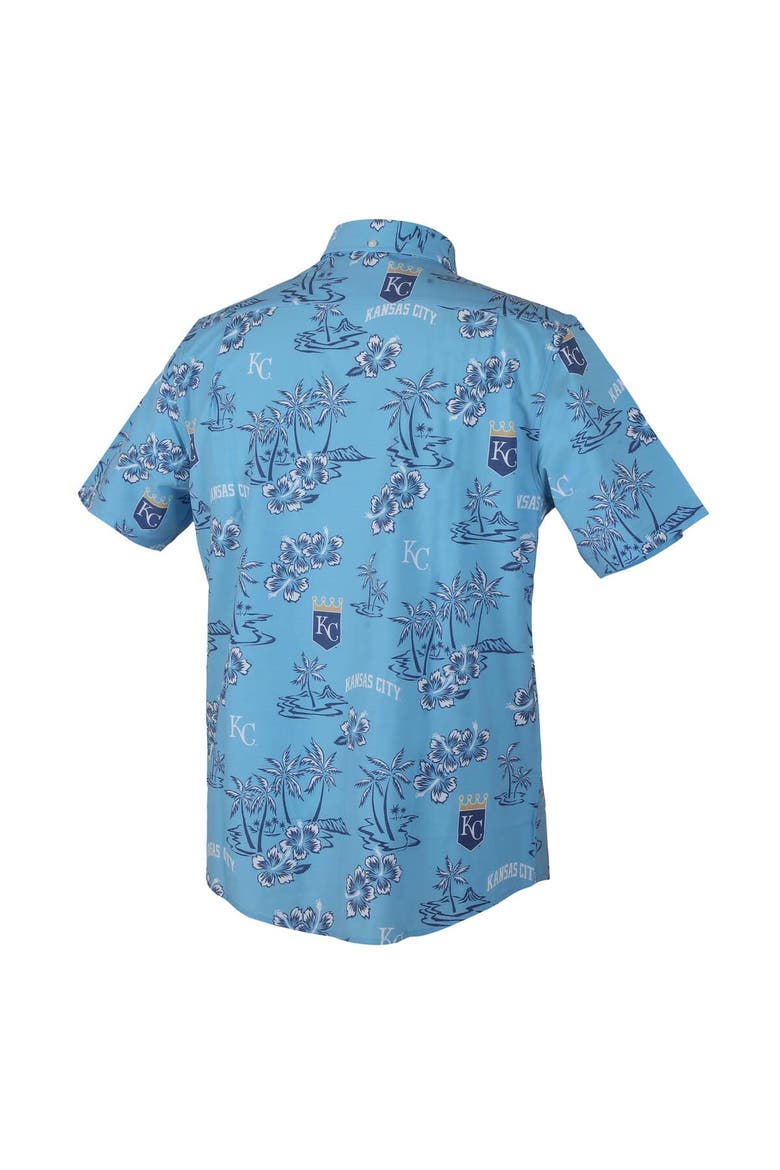 Men's Reyn Spooner  Light Blue Kansas City Royals Kekai Performance Button-Up Top, Alternate, color, Light Blue
