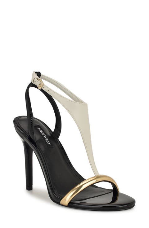 【大特価】Nine West Wenea Strappy Heeled Slide サンダル a7cb7654d86dcf77775cccc6724150