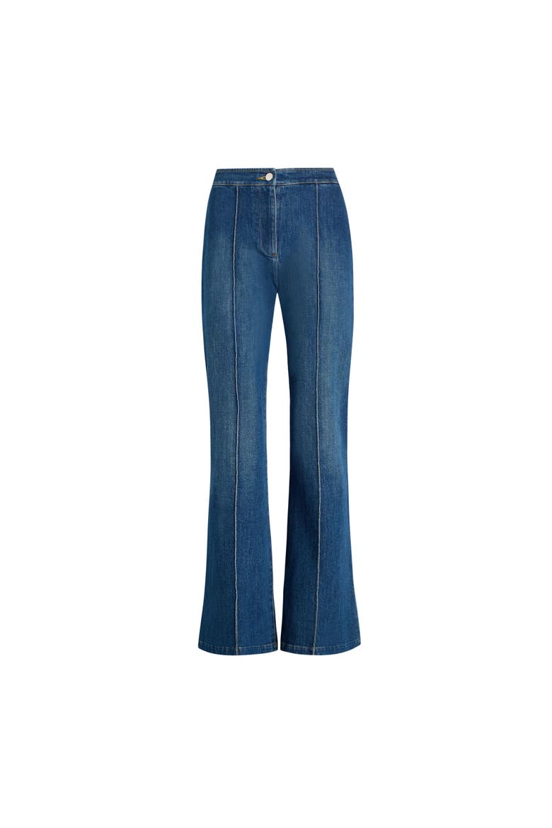Lola Denim Flareleg Cropped Pant, Main, color, Indigo