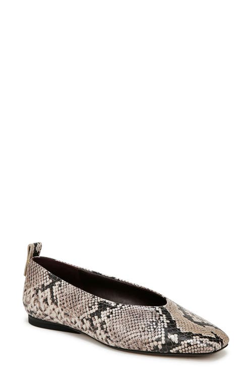 27 EDIT Naturalizer Carla Flat in Snake Pattern Leather 