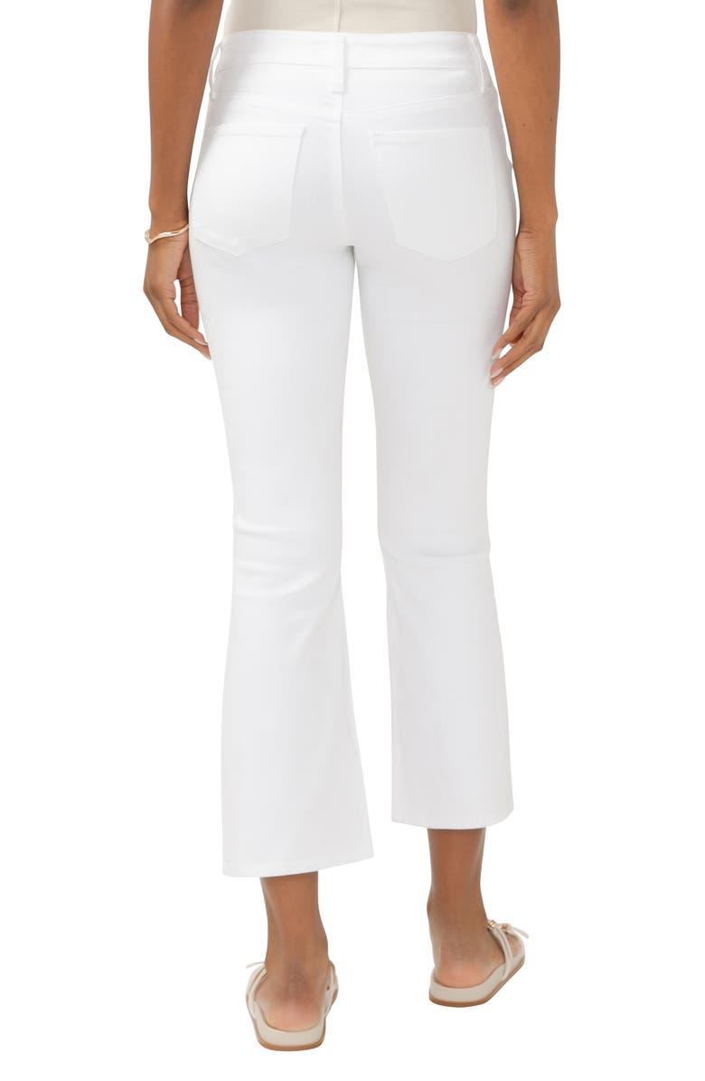 Silver Jeans Co. Suki Curvy Mid Rise Kick Flare Jeans, Alternate, color, White