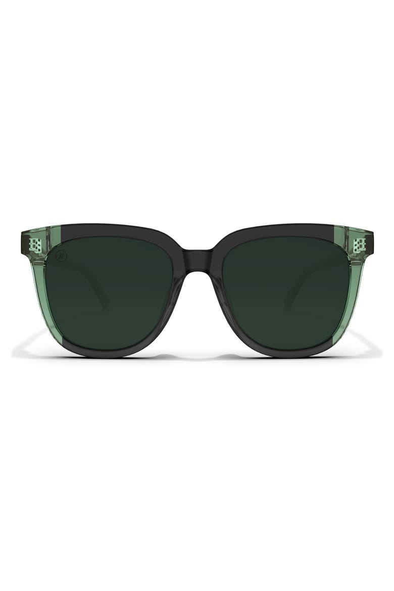 53mm Grove Polarized Square Sunglasses, Main, color, EMERALD
