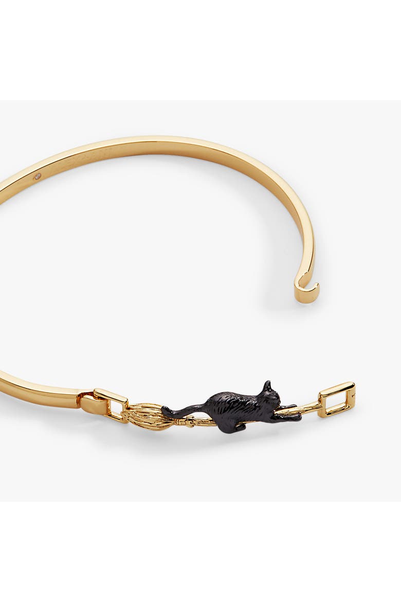 Celestial Cat Tension Bangle, Alternate, color, Gold