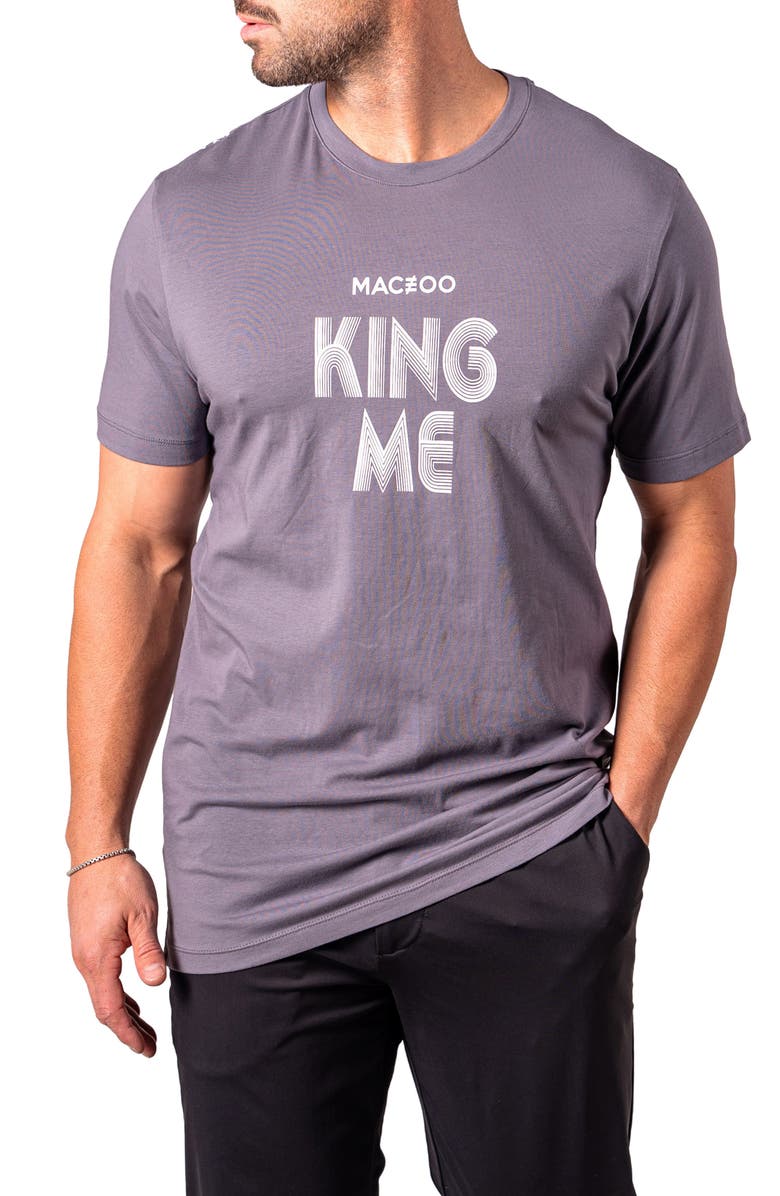 Maceoo King Me Graphic T-Shirt, Alternate, color, Grey