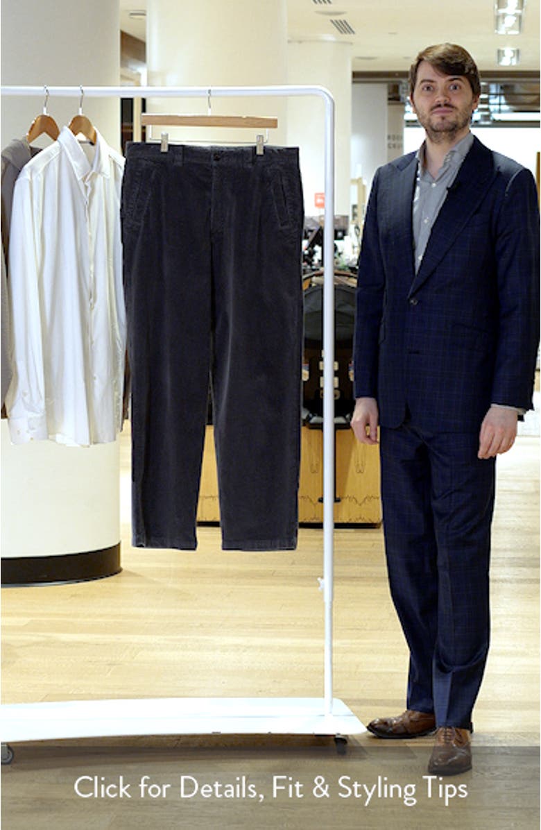 Stretch Organic Cotton Corduroy Workwear Chinos, sales video thumbnail