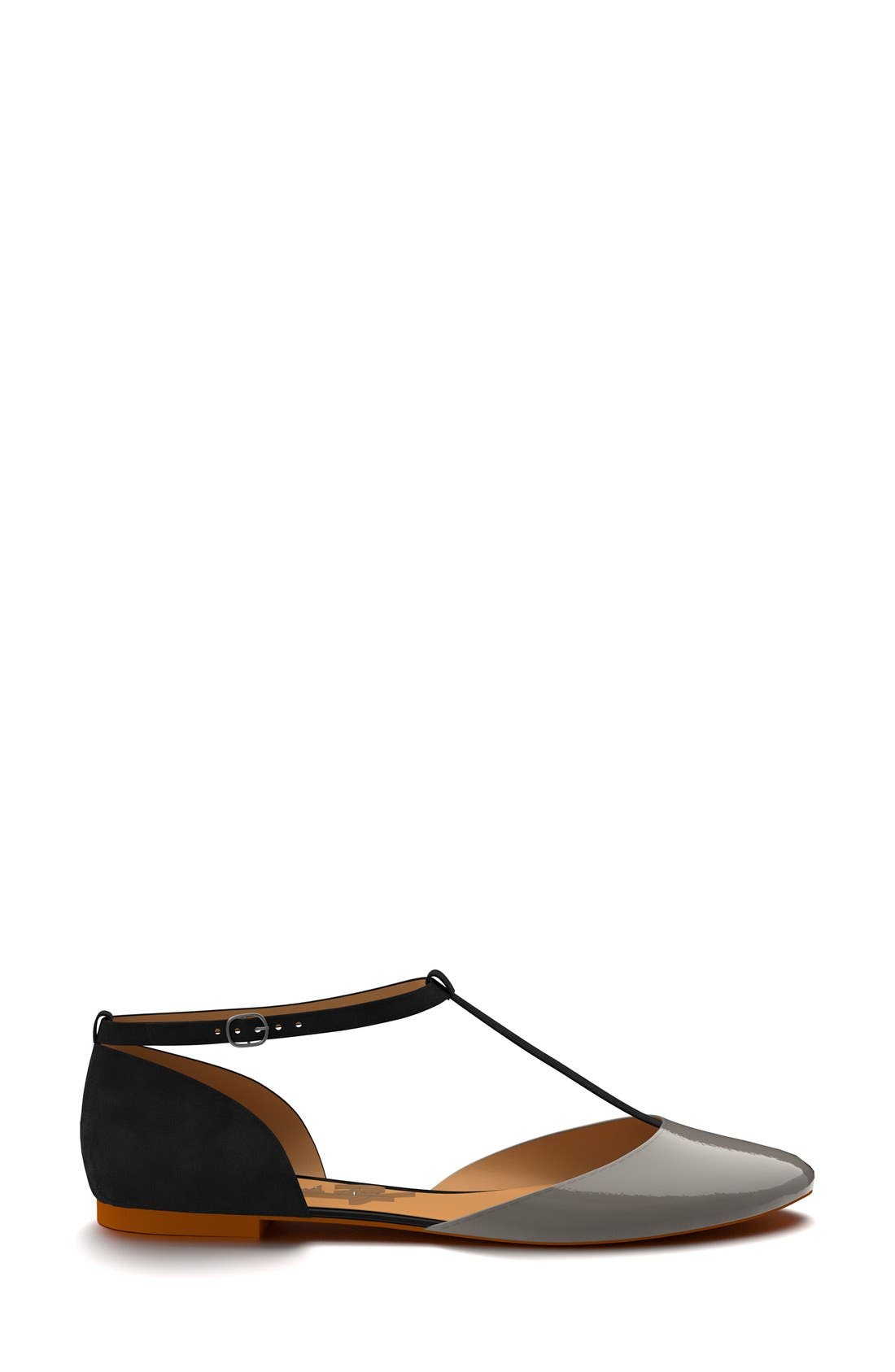 Shoes of Prey T-Strap Flat, Alternate, color, 