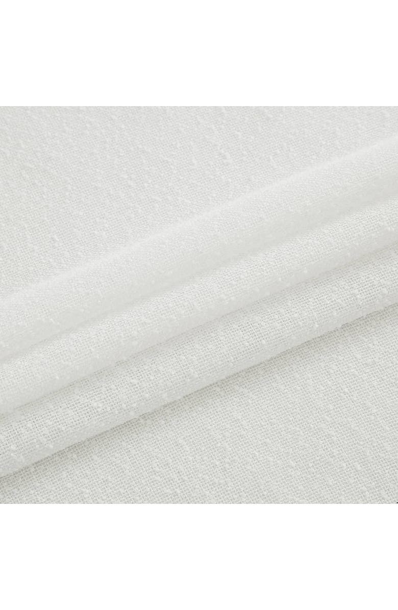 DAINTY HOME Set of 4 Sheer Curtain Panels, Alternate, color, White