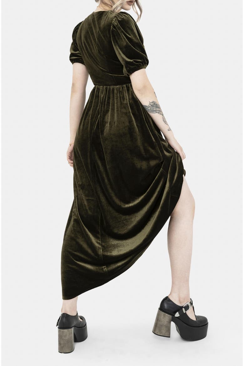 Noura Floral Dragonfly Midaxi Dress, Alternate, color, Green
