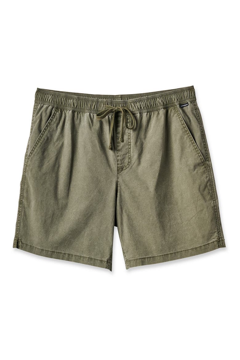 Taxer Stretch Cotton Drawstring Shorts, Alternate, color, GRAPE LEAF