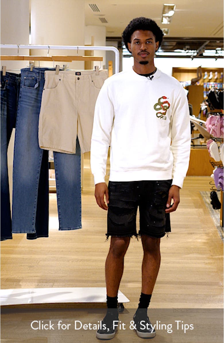 Embroidered Graphic Sweatshirt, sales video thumbnail