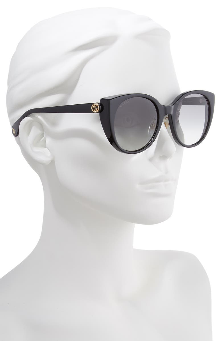 Gucci 54mm Cat Eye Sunglasses, Alternate, color, 