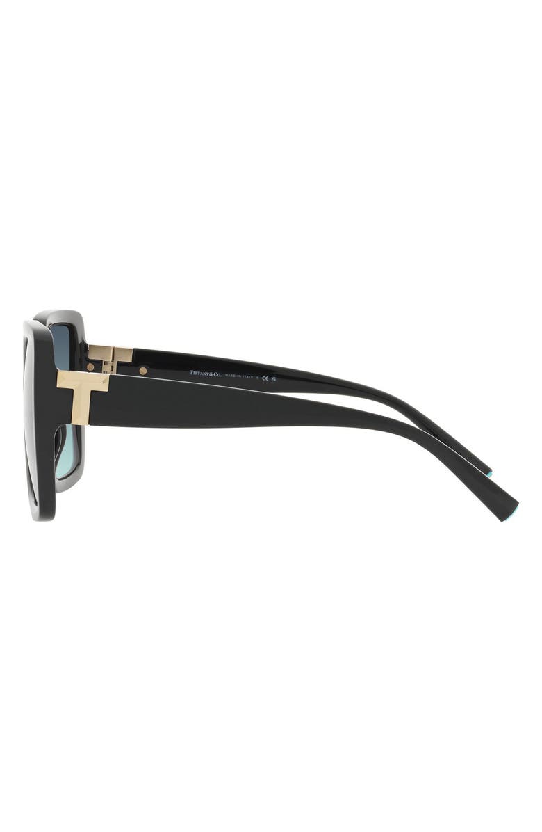 Tiffany & Co. 58mm Gradient Square Sunglasses, Alternate, color, Black